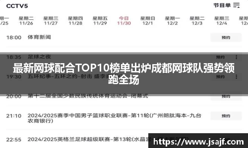 最新网球配合TOP10榜单出炉成都网球队强势领跑全场